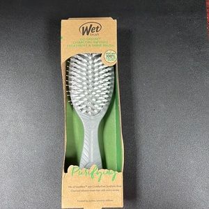 Wet Brush, charcoal, infused treatment and shine brush